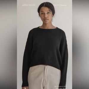 Gillian Stevens Isle Pullover in Noir